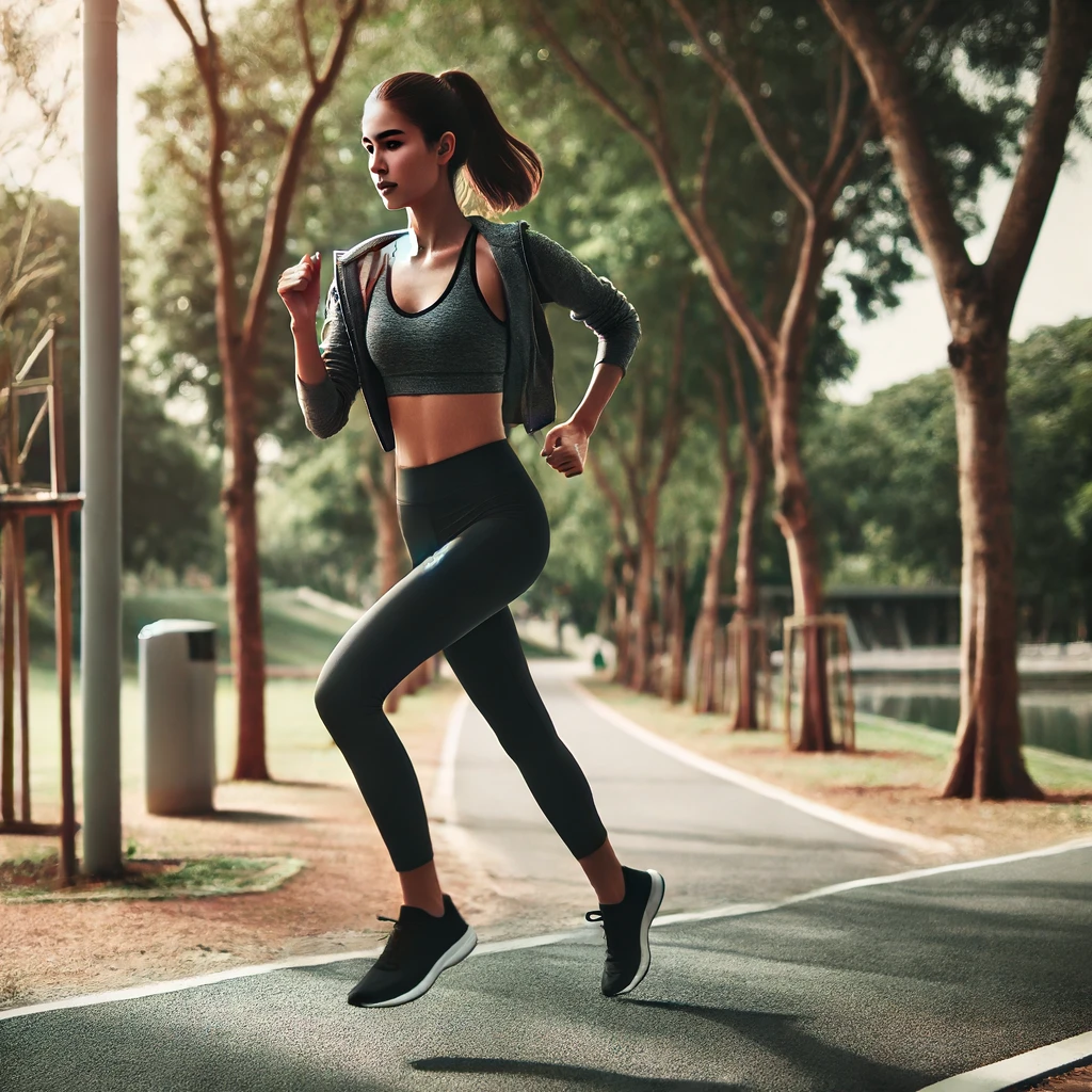 mujer corriendo