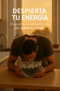 inmersión facial en agua fría